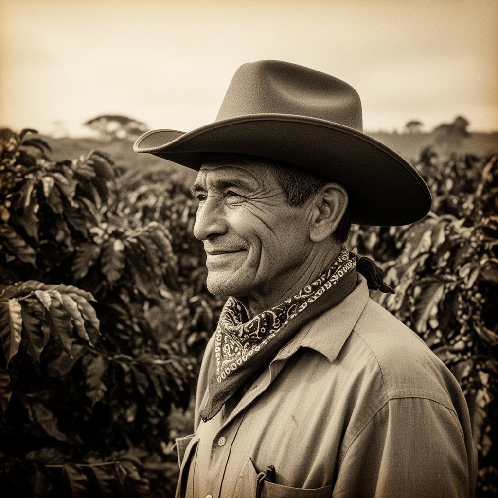 Portrait of a coffee farmer